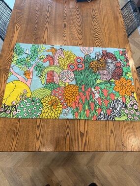 Vintage 80s standard Pillowcase-animals